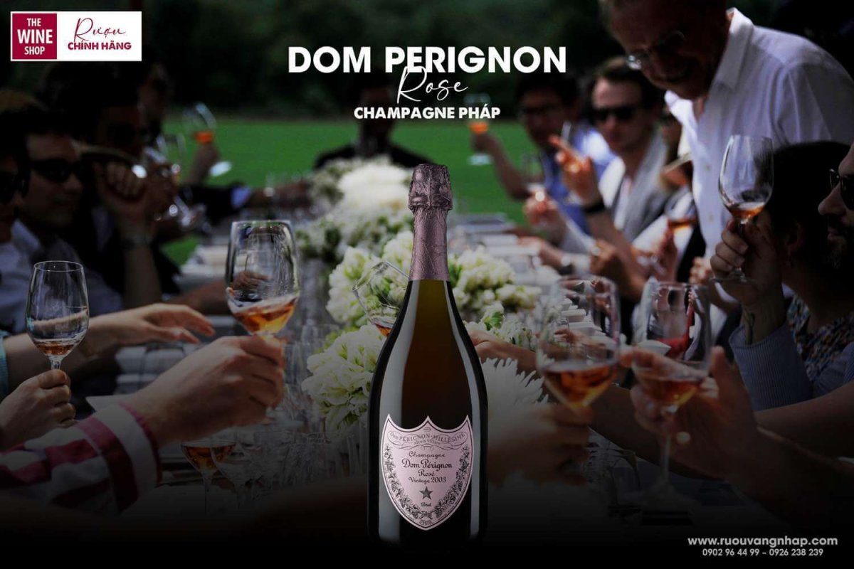 Champagne Dom Perignon Rose là dòng champagne hồng hảo hạng từ Pháp