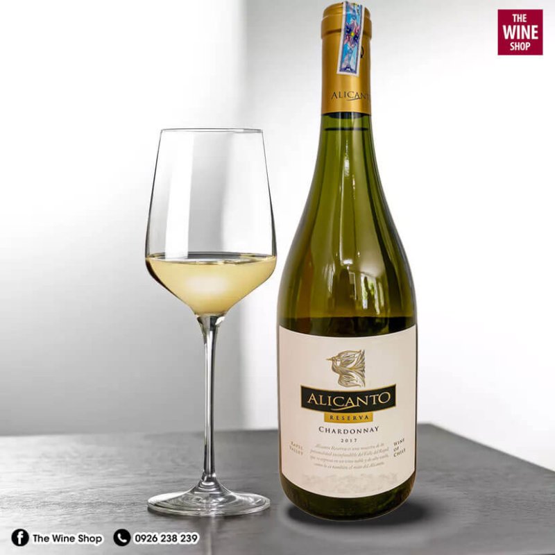 Rượu vang ALICANTO Reserva Chardonnay được sản xuất tại Chile