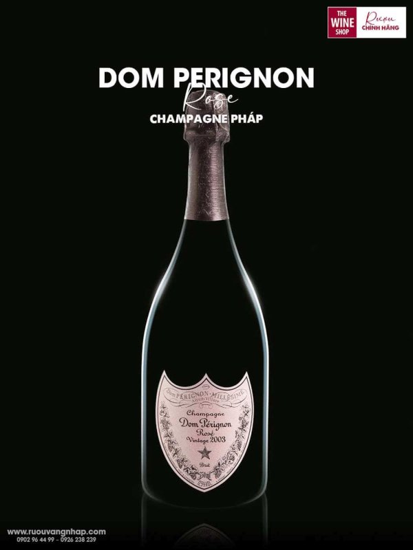 Rượu Champagne Dom Perignon Rose có tầng hương phong phú và hậu vị mặn dai dẳng