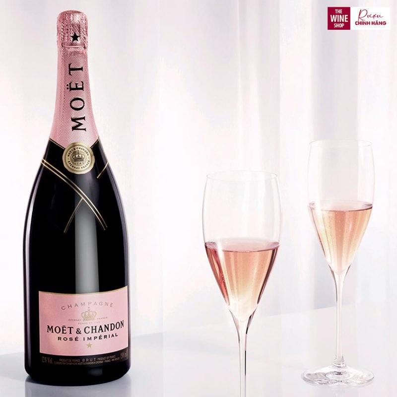 Rượu Champagne Moet & Chandon Rose Imperial Box là dòng champagne khai vị