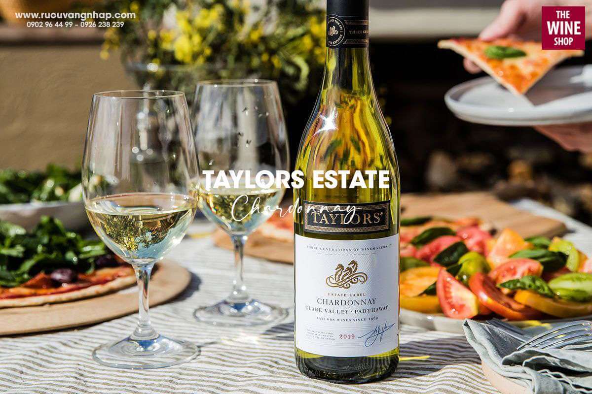 Rượu vang Taylors Estate Chardonnay thích hợp dùng chung với các món tráng miệng