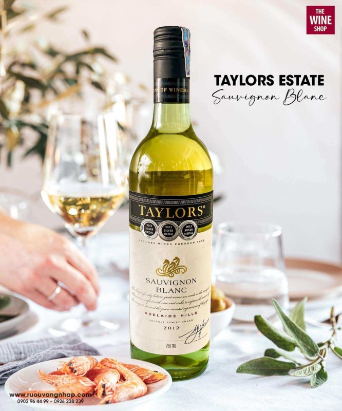 Rượu vang Taylors Estate Sauvignon Blanc thích hợp thưởng thức với các món khai vị