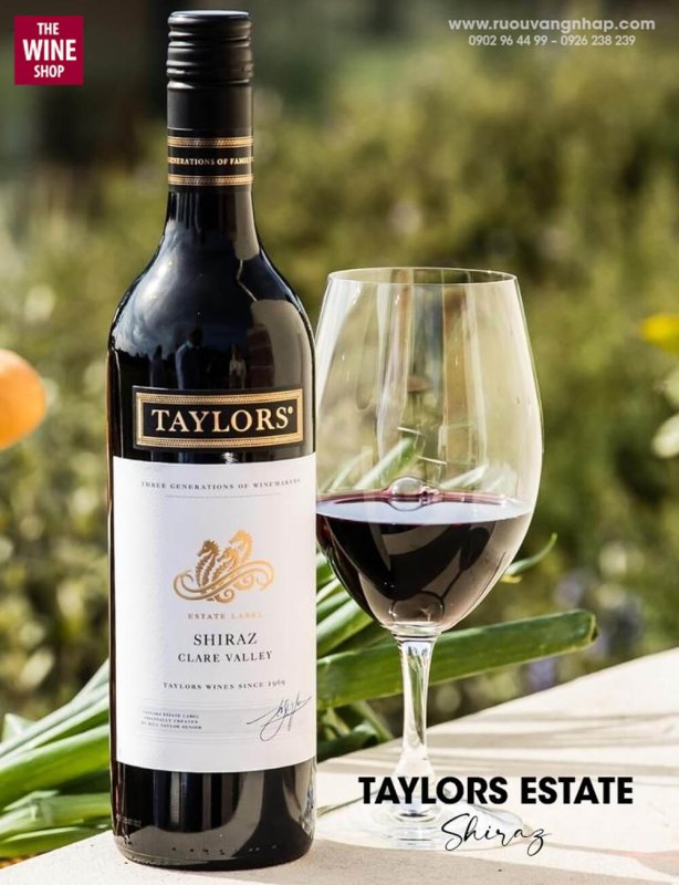 Rượu vang Taylors Estate Shiraz sẽ thơm ngon hơn nếu như được uống lạnh