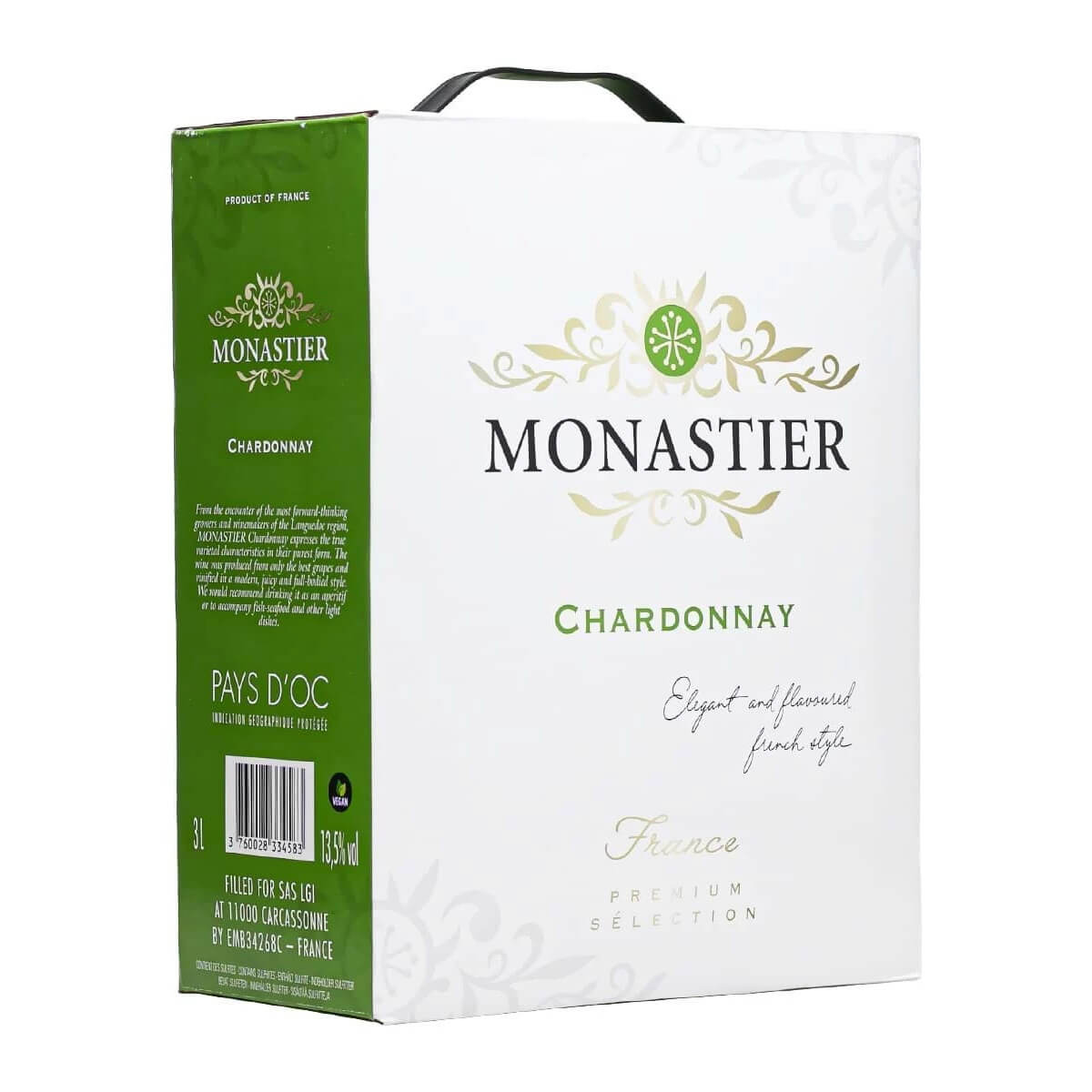 Bịch Monastier Chardonnay 3L