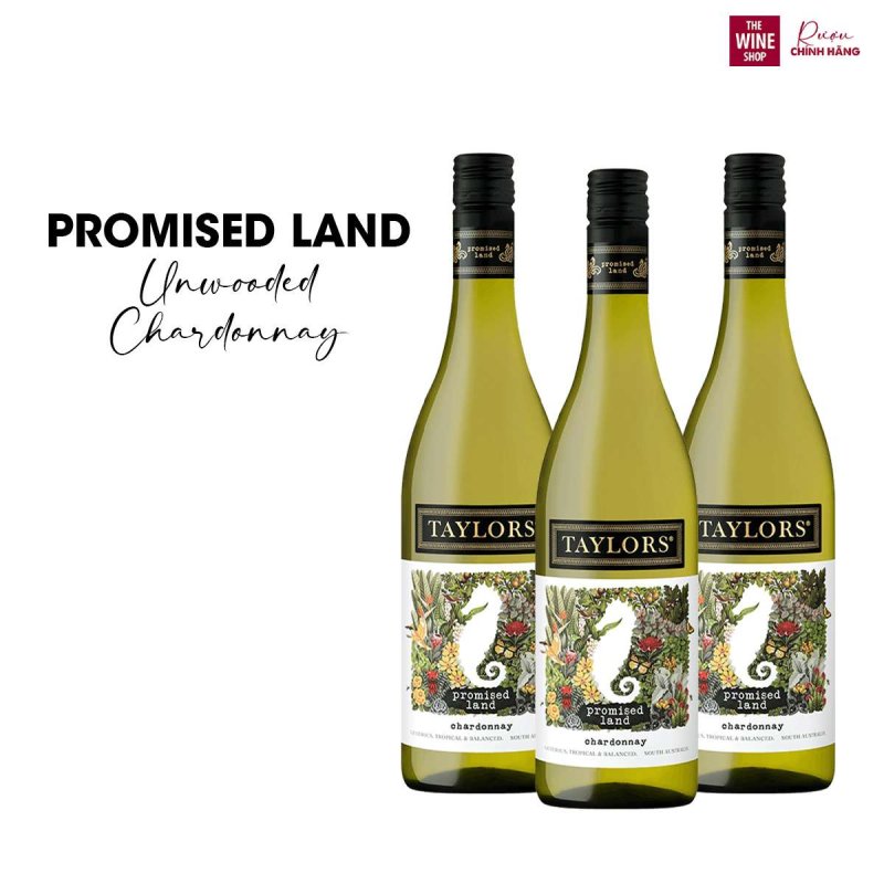 Unwooded Chardonnay là chai rượu thuộc dòng vang Promised Land của nhãn hiệu Taylors