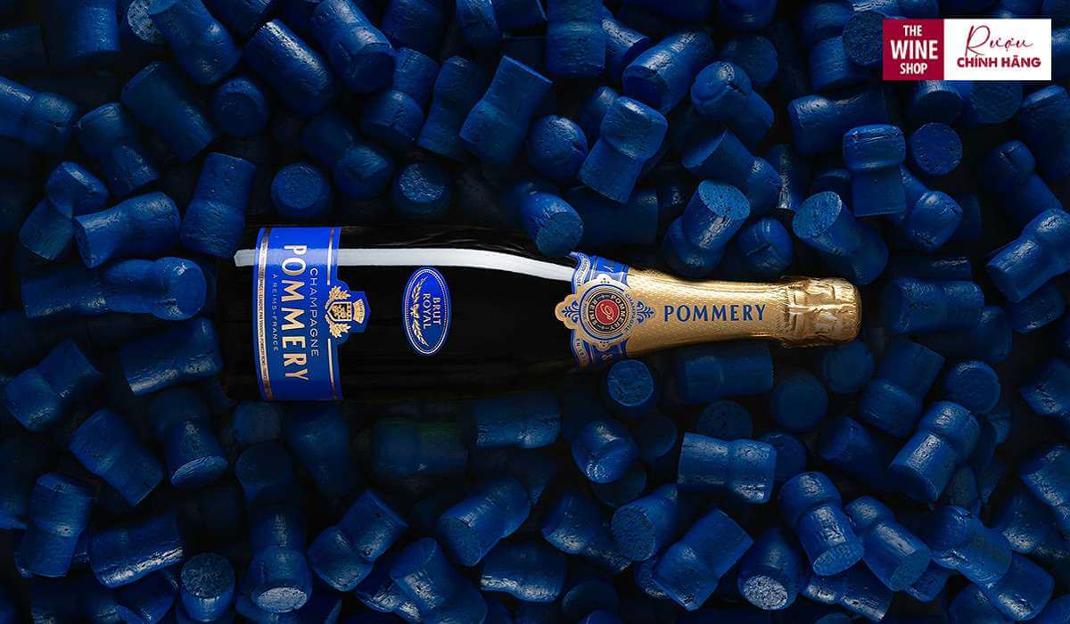 Rượu champagne Pommery là biểu tượng cho dòng champagne sang trọng tự nhiên