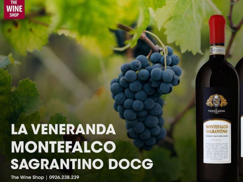 Rượu vang La Veneranda Montefalco Sagrantino Docg cực chất lượng tại The Wine Shop