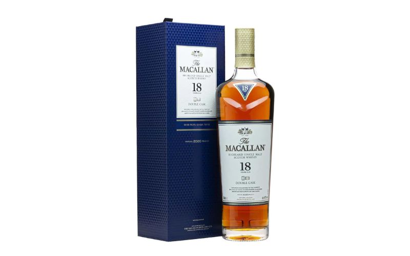 Macallan 18 YO Double Cask mang đến hương thơm phức hợp của vani, gừng và cam thảo