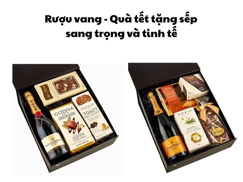 Rượu vang - quà tết tặng sếp sang trọng và tinh tế