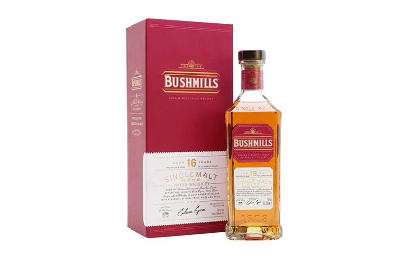 Bushmills Single Malt 16YO - Một trong những sản phẩm Whisky nổi tiếng đến từ nhà máy rượu Bushmills