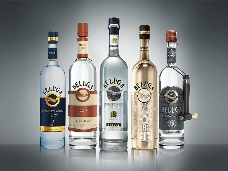 Beluga vodka được coi là biểu tượng của sự sang trọng trong làng rượu vodka