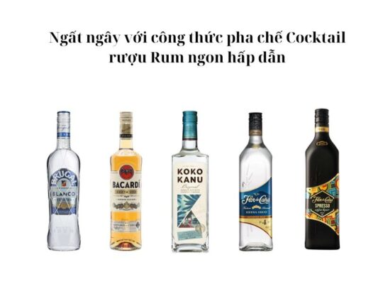 Cách pha chế Cocktail từ rượu Rum ngon tuyệt hảo cực đơn giản