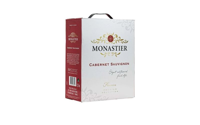 Rượu vang Monastier Cabernet Sauvignon Bib 3L có nồng độ cồn tương đối cao