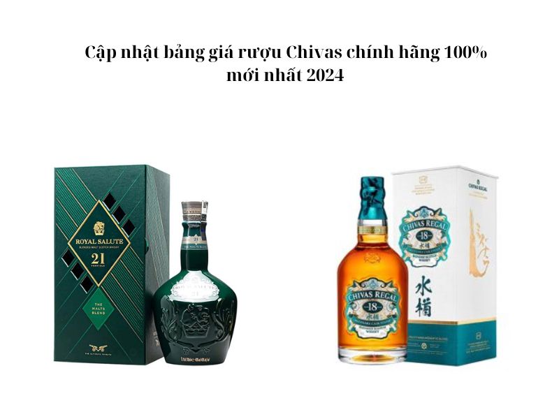 Cập nhật bảng giá rượu Chivas mới nhất 2024