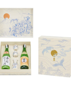 Hộp quà Vạn Phúc NISHINOSEKI Nigori Zake - Junmaishu 720ml